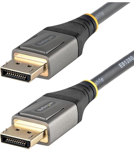 Amazon.co.jp: StarTech DisplayPort 2.1ケーブル 2m DP40 8K60Hz